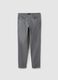 Grey Skinny Fit Stretch Cotton Trousers_4