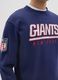 Blue cotton blend sweatshirt with Giants print_3