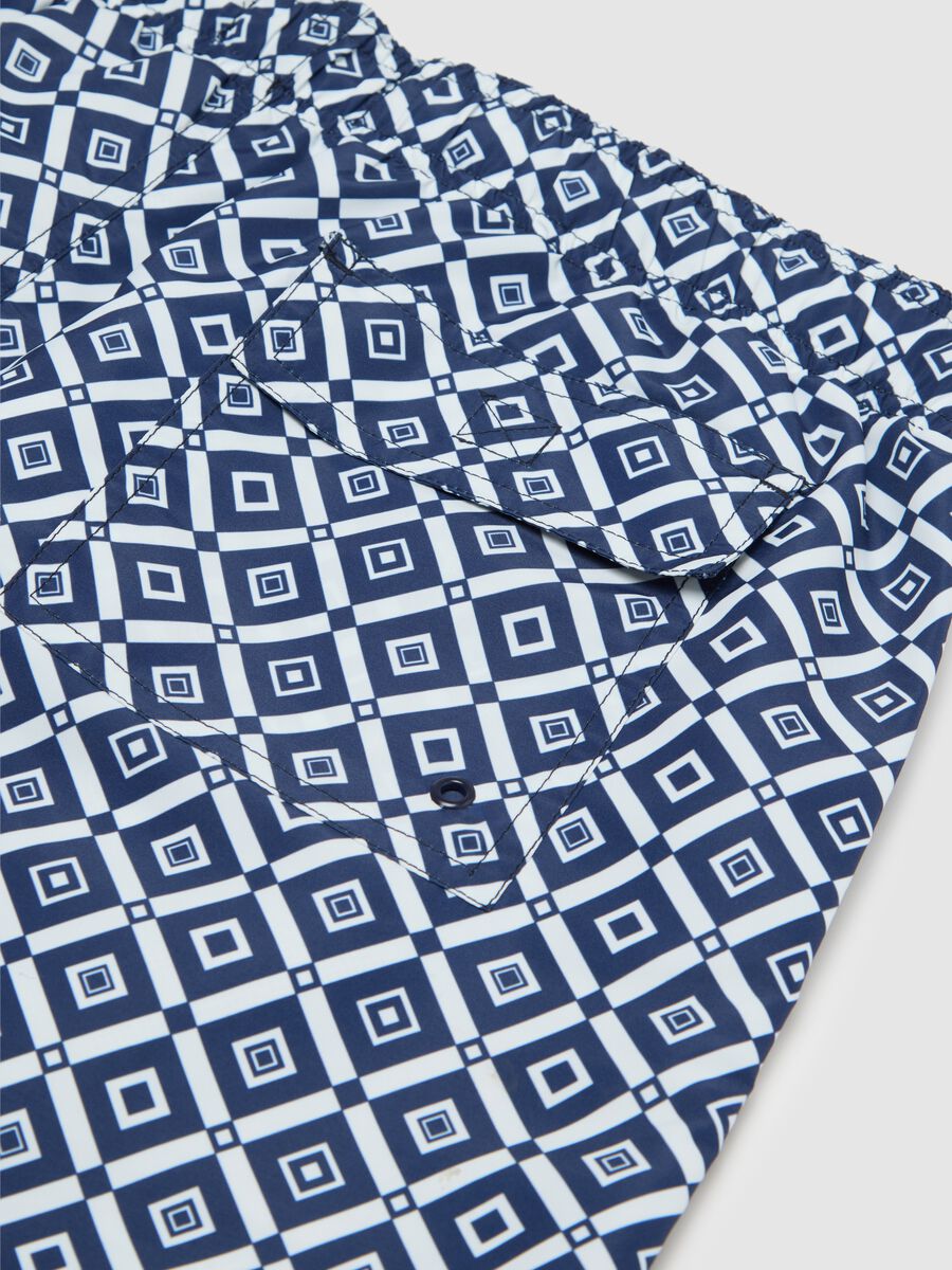Men’s boxer shorts in multicoloured blended fabric with regular fit and print._5