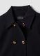 Blue double-breasted stretch viscose blazer with gold-tone buttons_2