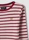 Girls&rsquo; multicolour striped stretch-cotton T-shirt with embroidery_3