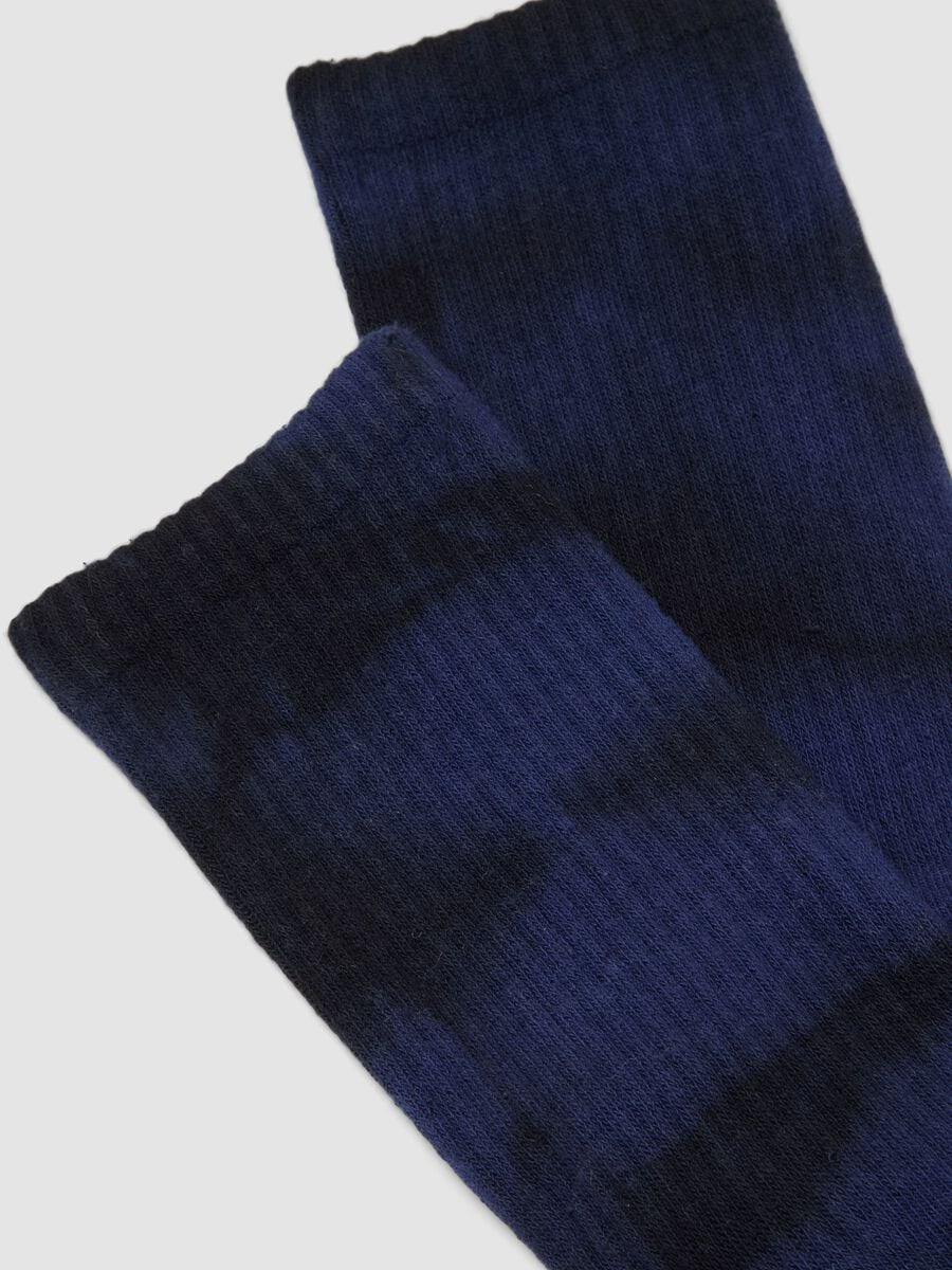 Calze sportive blu in cotone elasticizzato_1