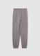 Boys' grey regular fit jogger trousers in pure cotton_4
