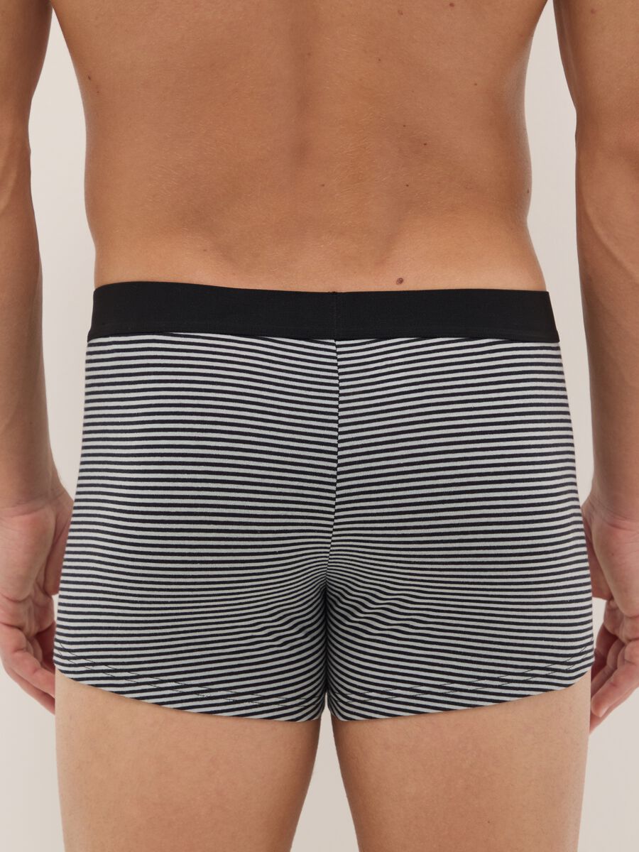 Multipack of multicoloured boxer shorts in stretch cotton regular fit_2