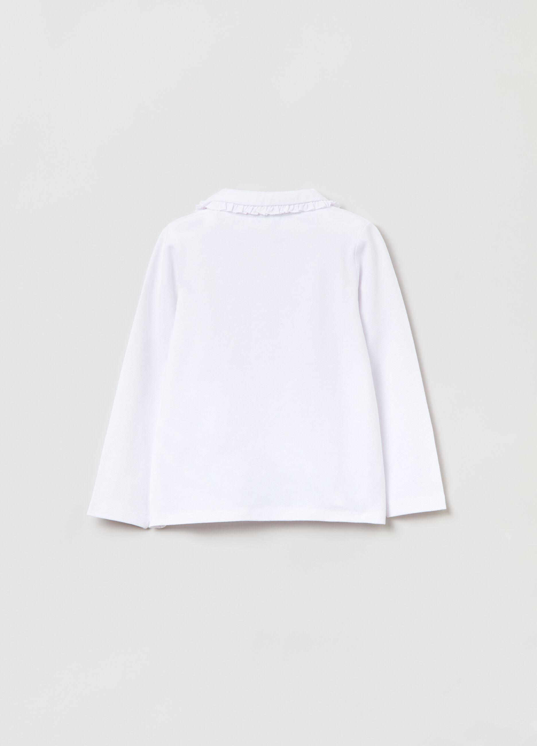 Polo bianca bambina ovs sale