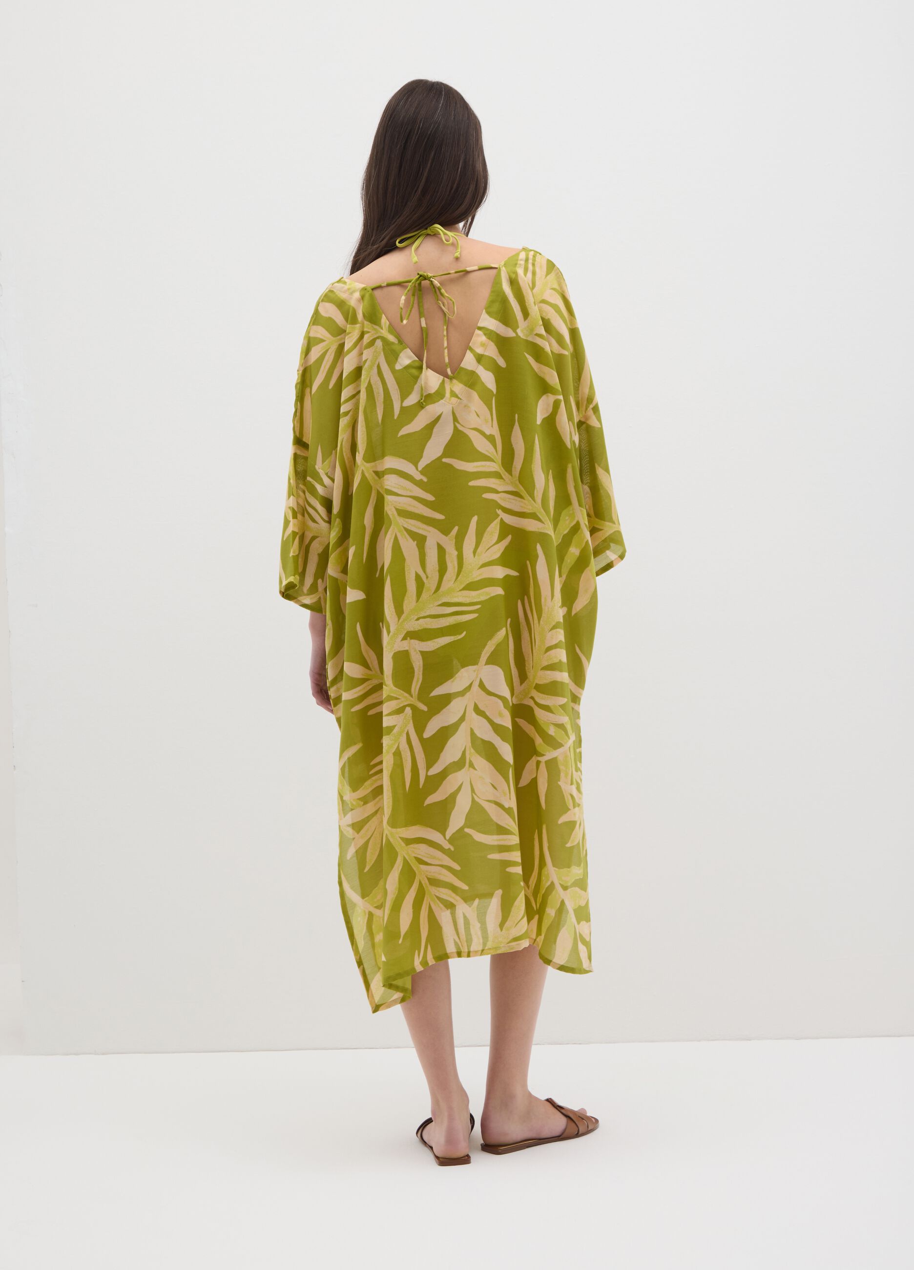 Women's Kaftan Dress in Multi-Colour Blend