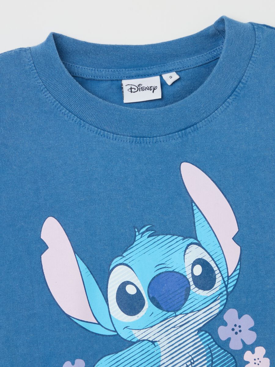 Light blue T-shirt with Stitch print_5