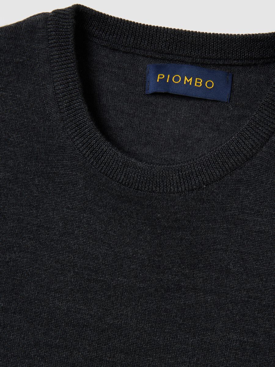 Grey merino wool jumper regular fit_5