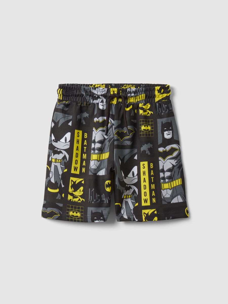 Shorts in puro cotone multicolor da bambino oversize fit con Sonic_0