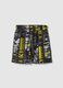 Boys&rsquo; multicolour 100% cotton oversized shorts with Sonic_0