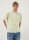 Green pure cotton T-shirt with chest pocket_0