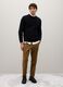 Black pure cotton sweater regular fit_0
