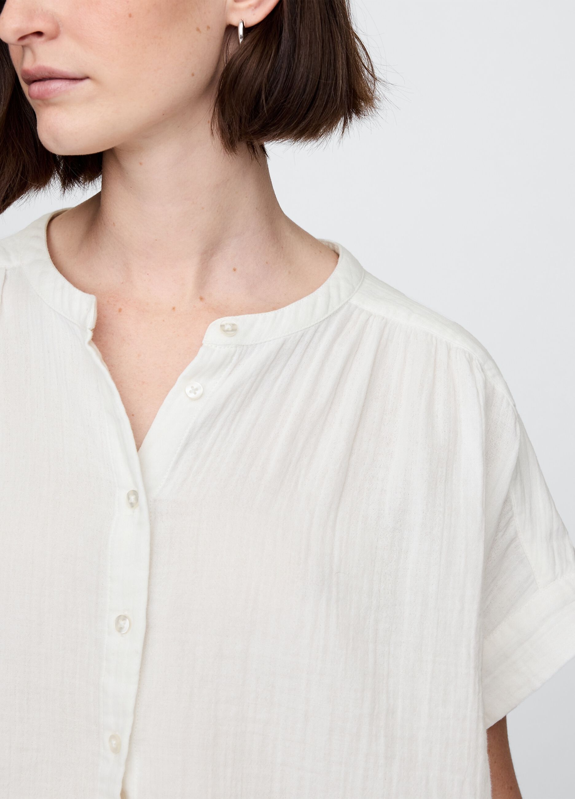 Light white fabric shirt