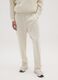 Beige pure cotton trousers with oversized fit_1