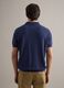 Regular fit blue polo made of cotton, linen, and silk blend_2