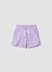 Girls' pure cotton purple shorts - regular fit_0