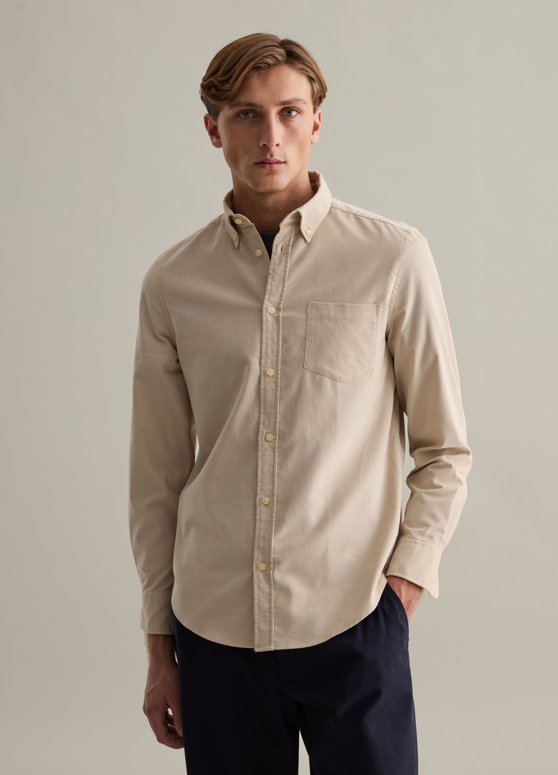 Camicia color sabbia uomo hotsell