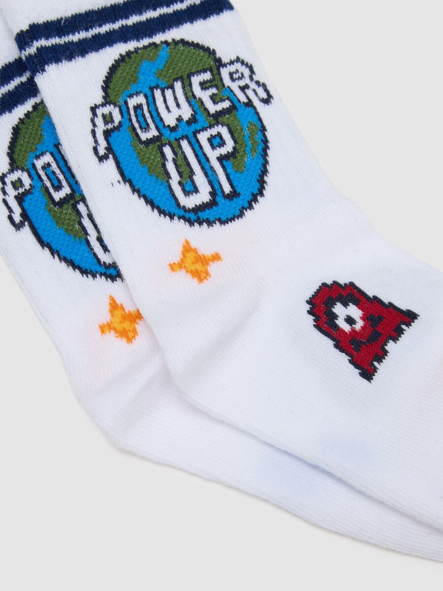 Kids' multicolour cotton stretch socks tripack_2