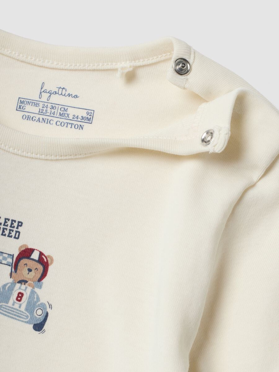 Bipack t-shirt multicolor in puro cotone organico per neonato e bimbo_2