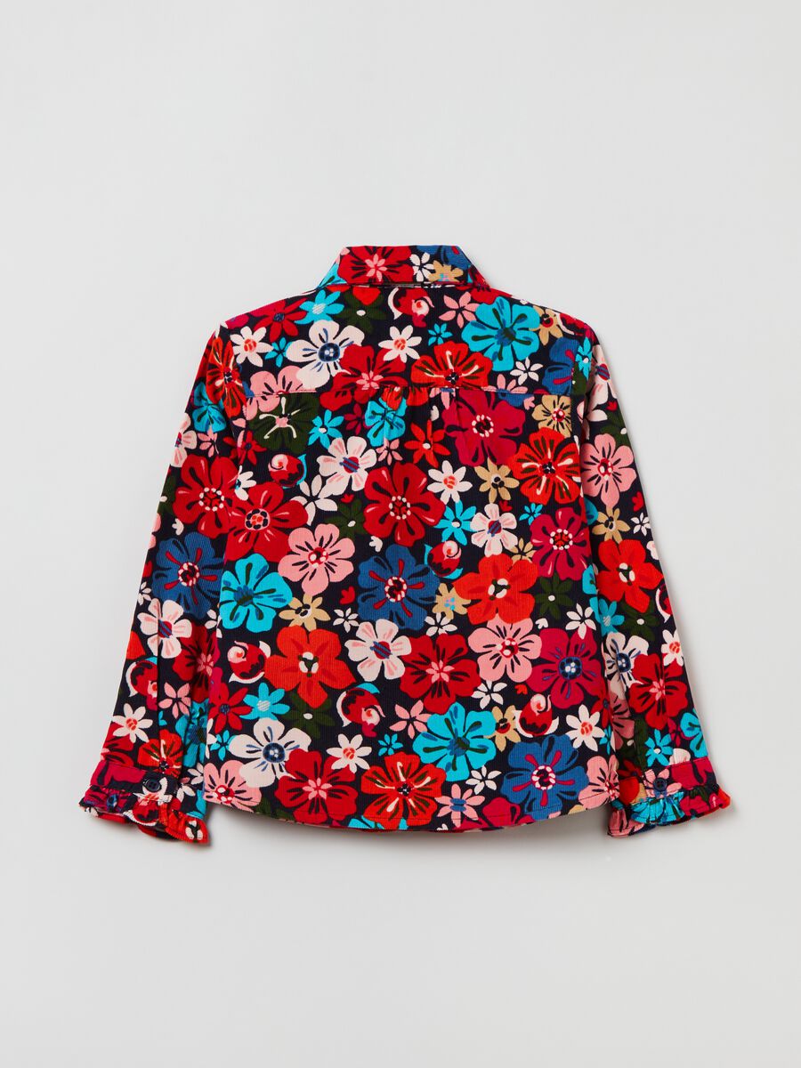 Camicia floreale in corduroy_4