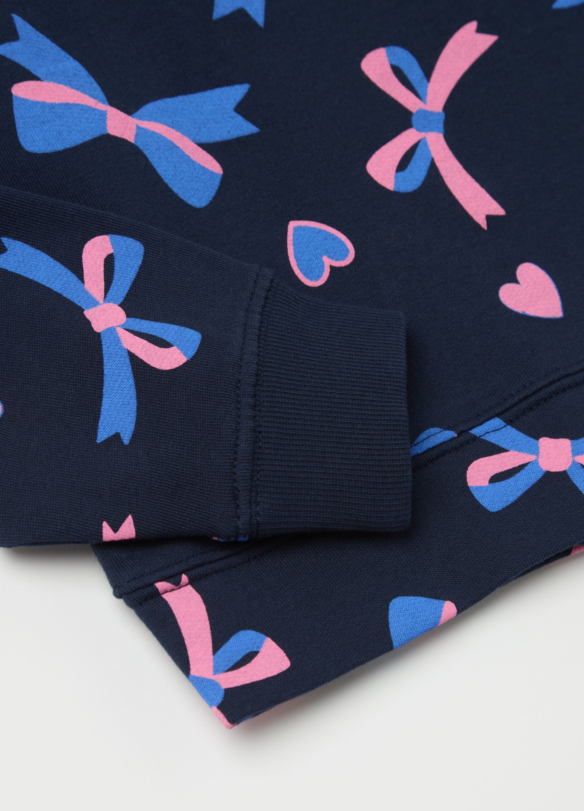 French terry sweatshirt with print