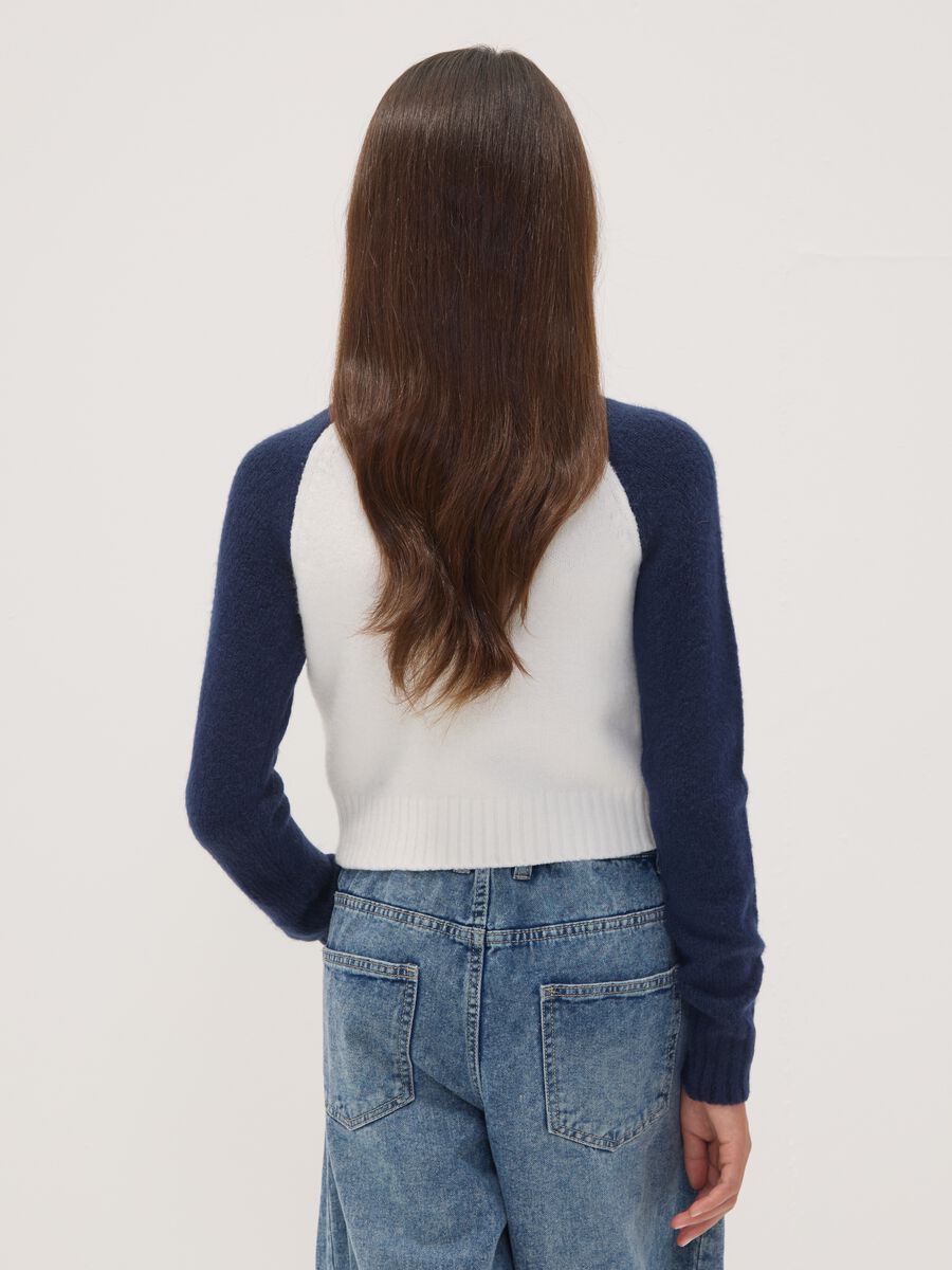 Blue stretch crew-neck top_2