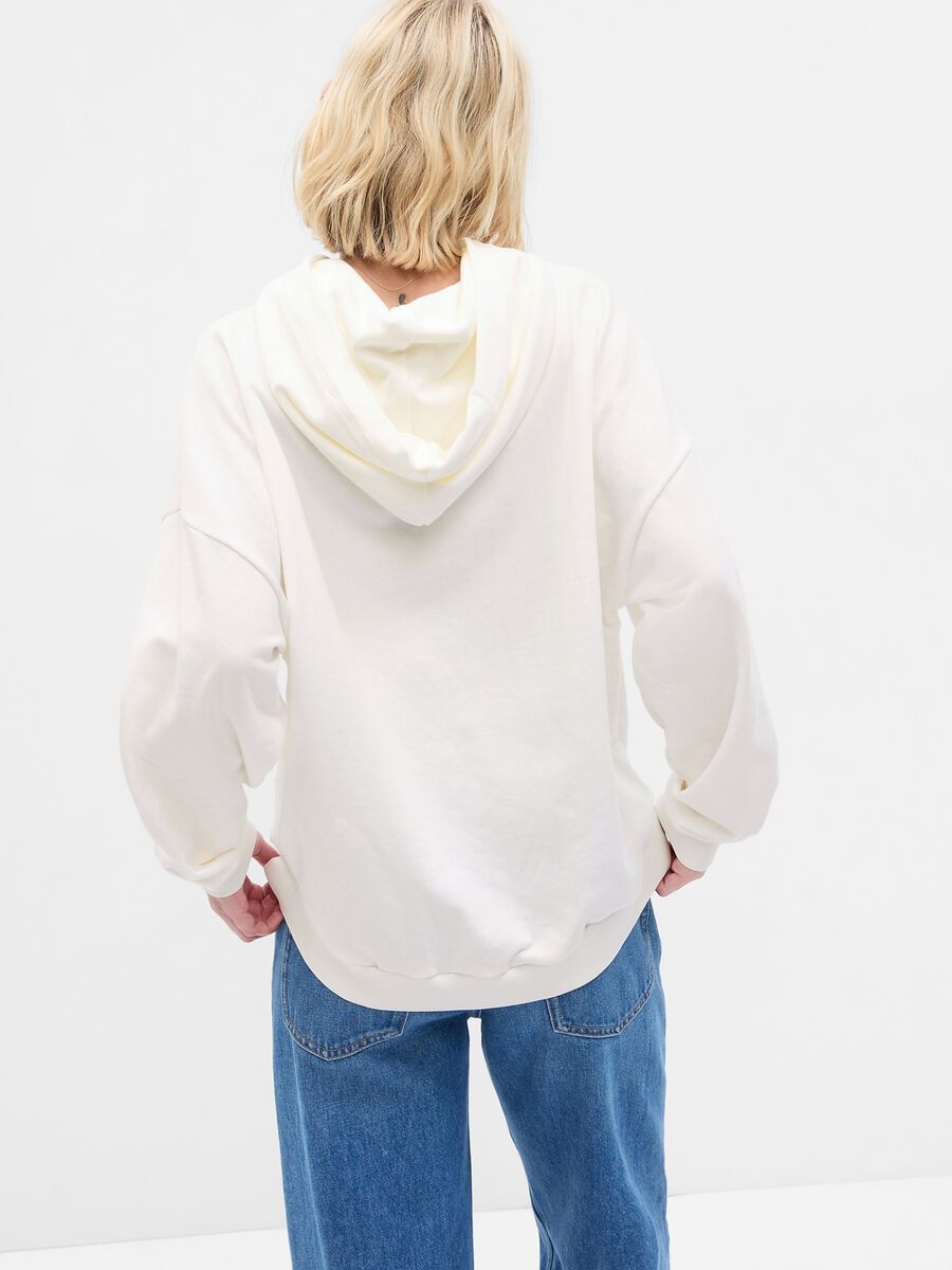 Felpa oversize ricamo logo con dettagli lurex_1
