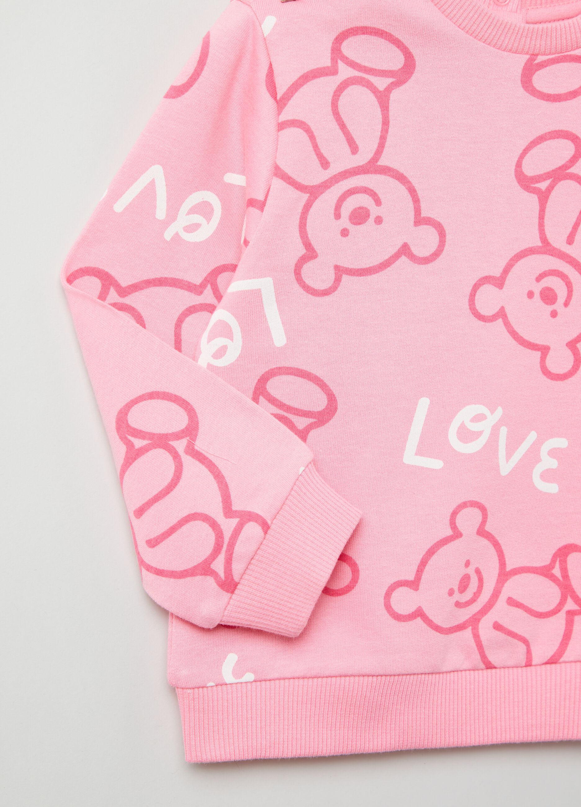 Jogging set in cotone con stampa _2