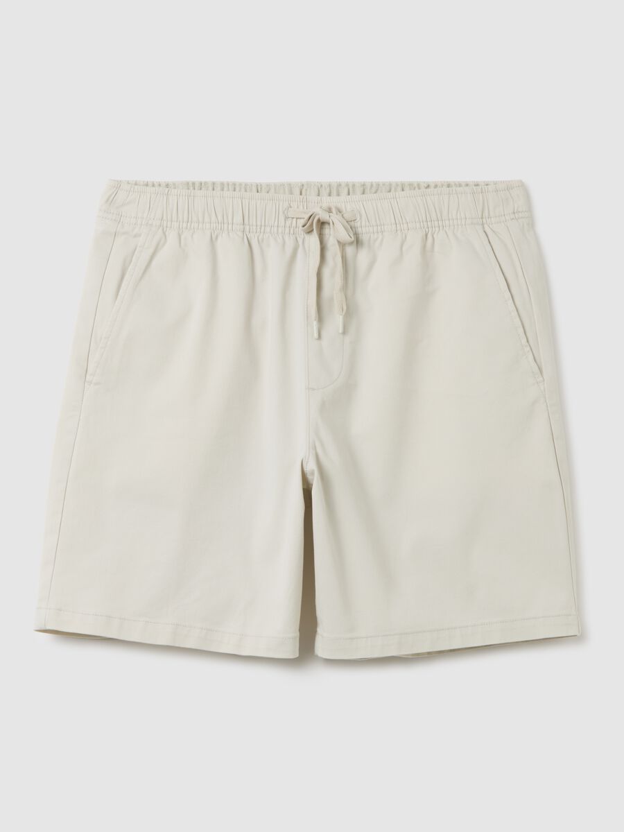Stretch cotton Bermuda joggers_1