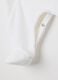 White cotton blend baby onesie with snap closure_3