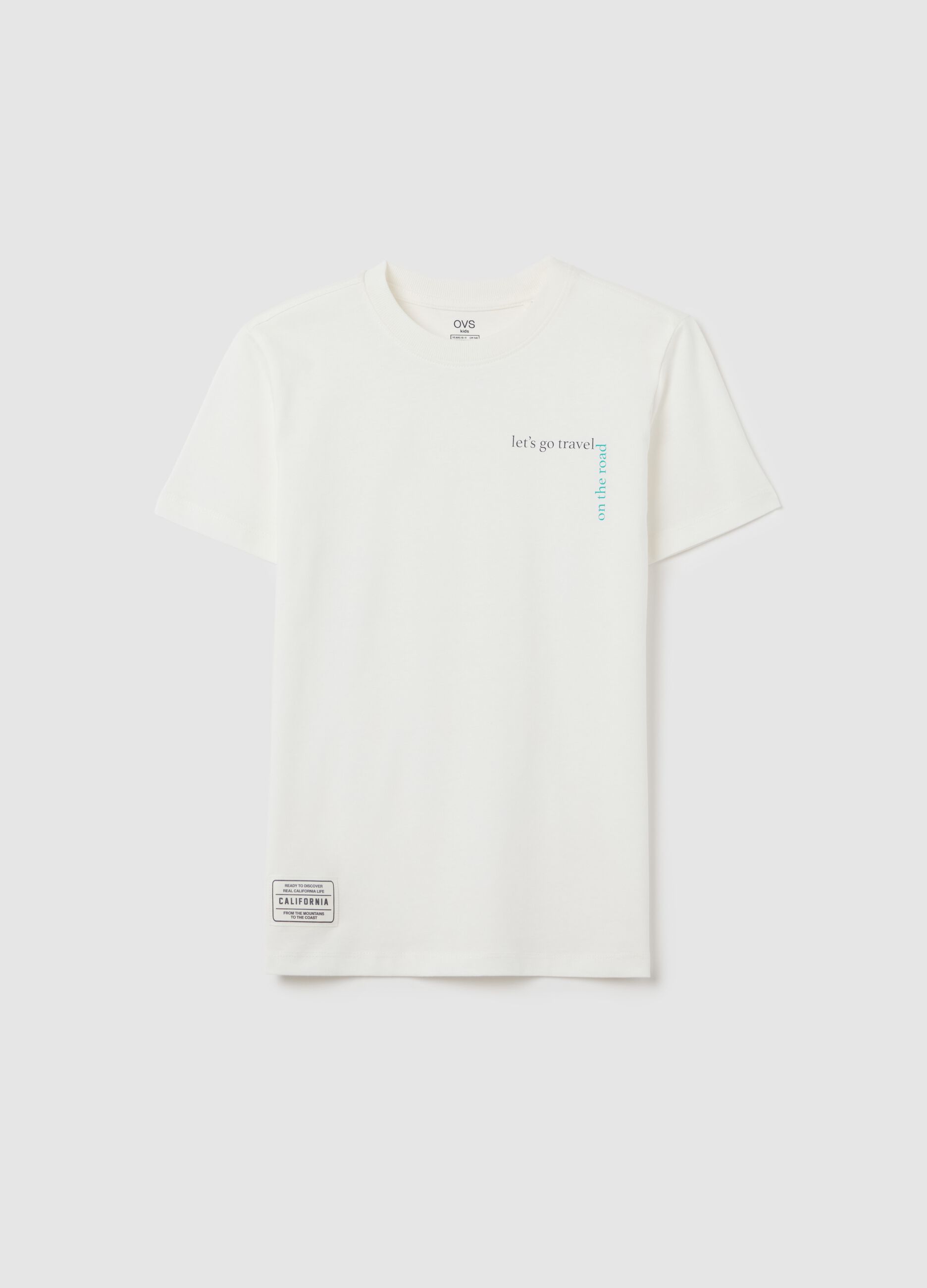 OVS Kids Pure Cotton White T-Shirt