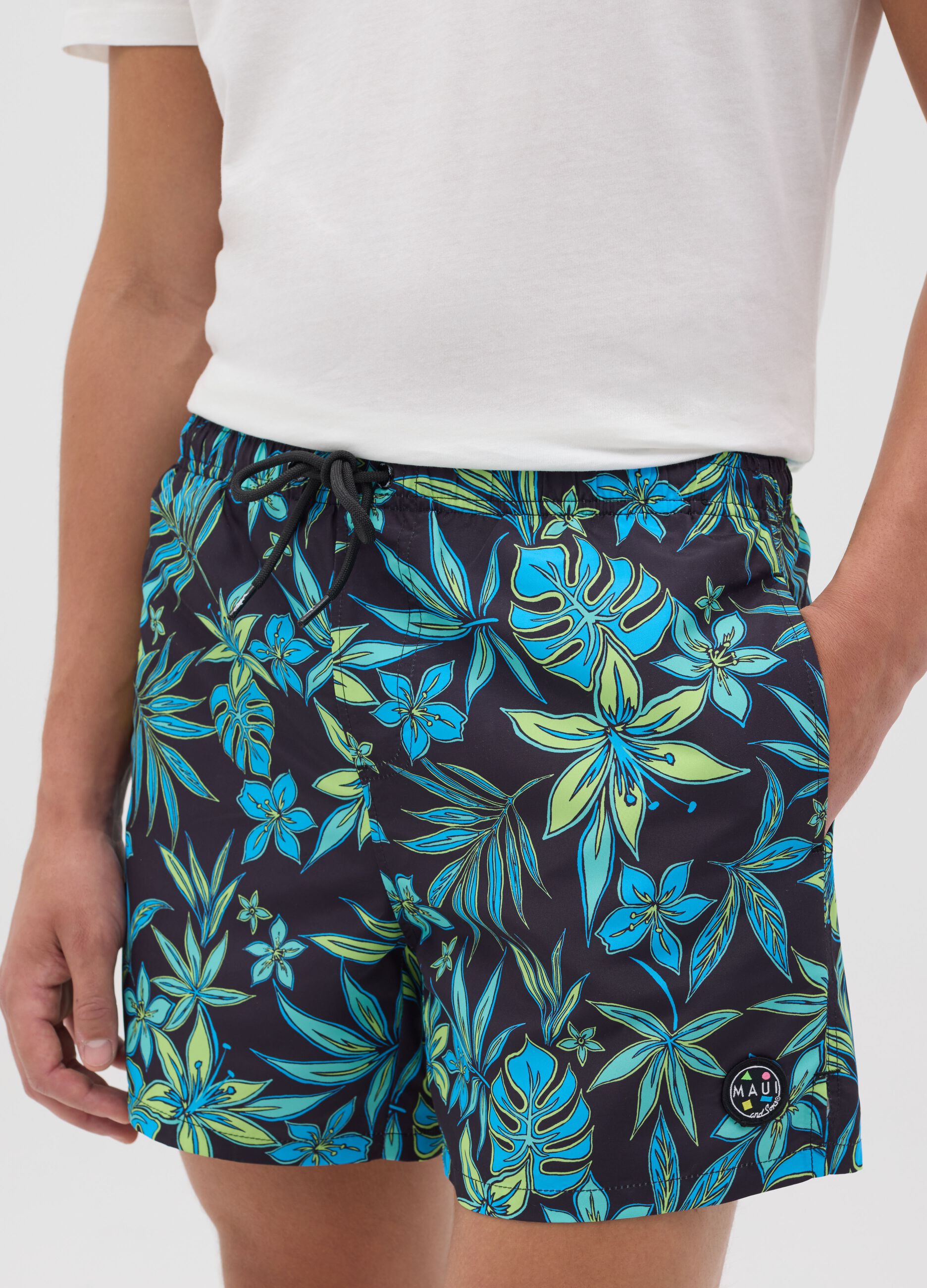 Costume da bagno da uomo in multicolor regular fit