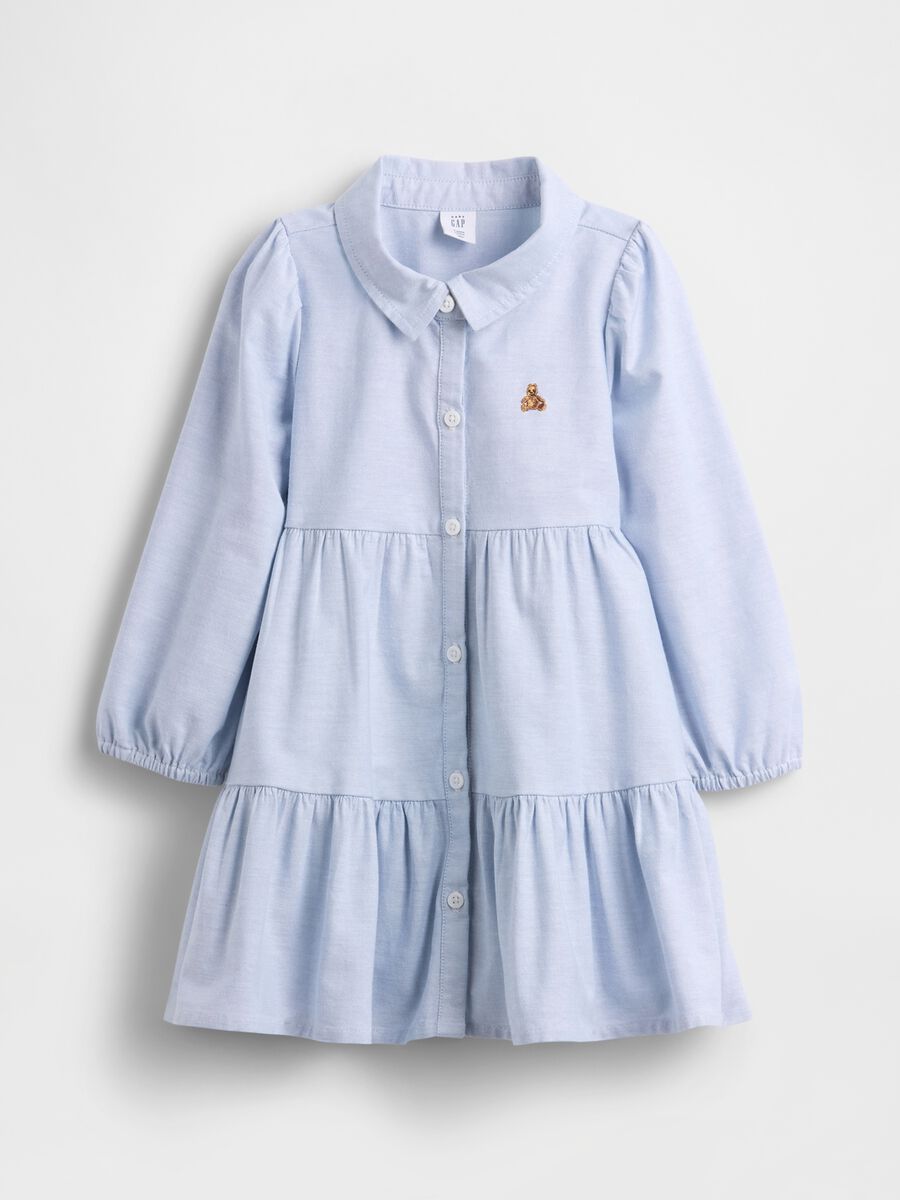 Vestito azzurro in cotone elasticizzato_1