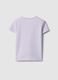Girls' purple cotton blend T-shirt regular fit_4