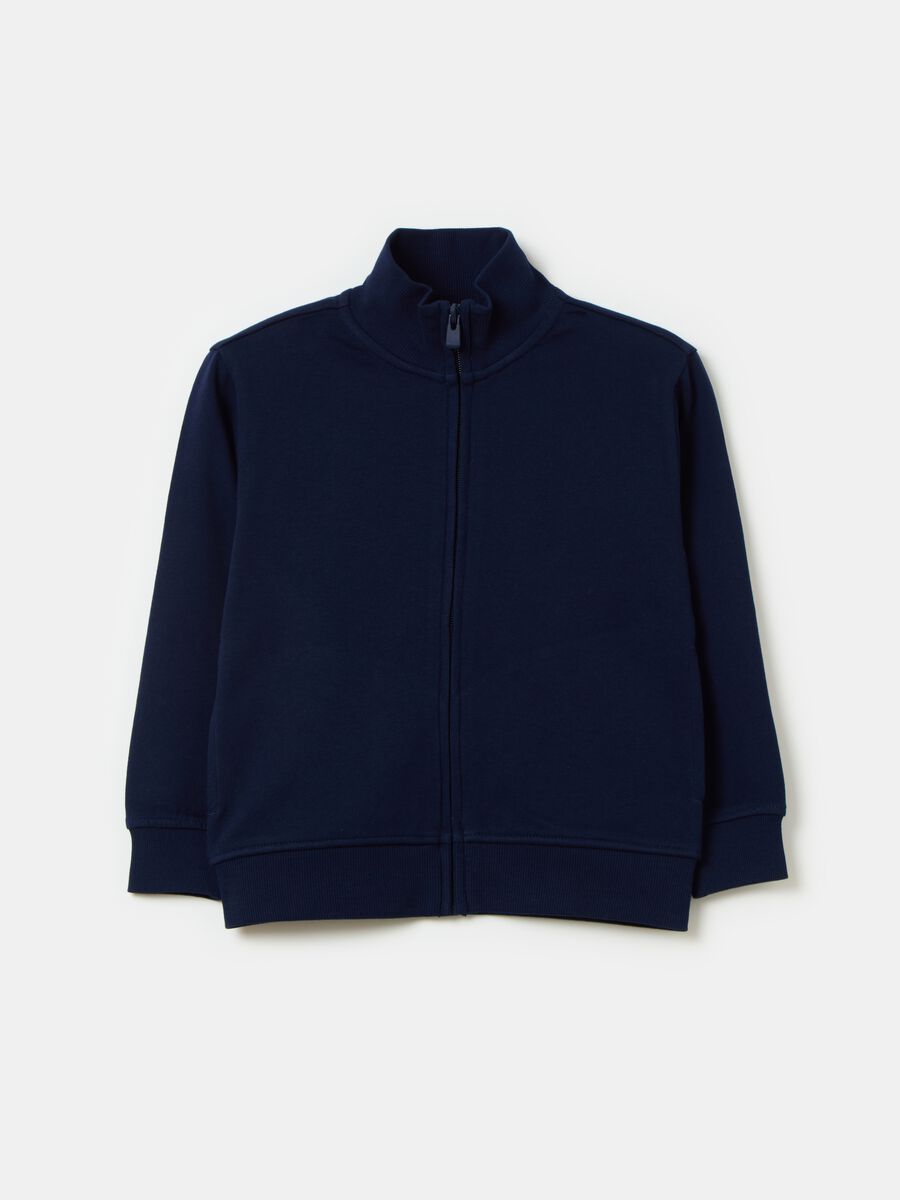 French terry full-zip sweatshirt with pockets_0