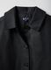 Black regular fit jacket with buttons and patch pockets_5