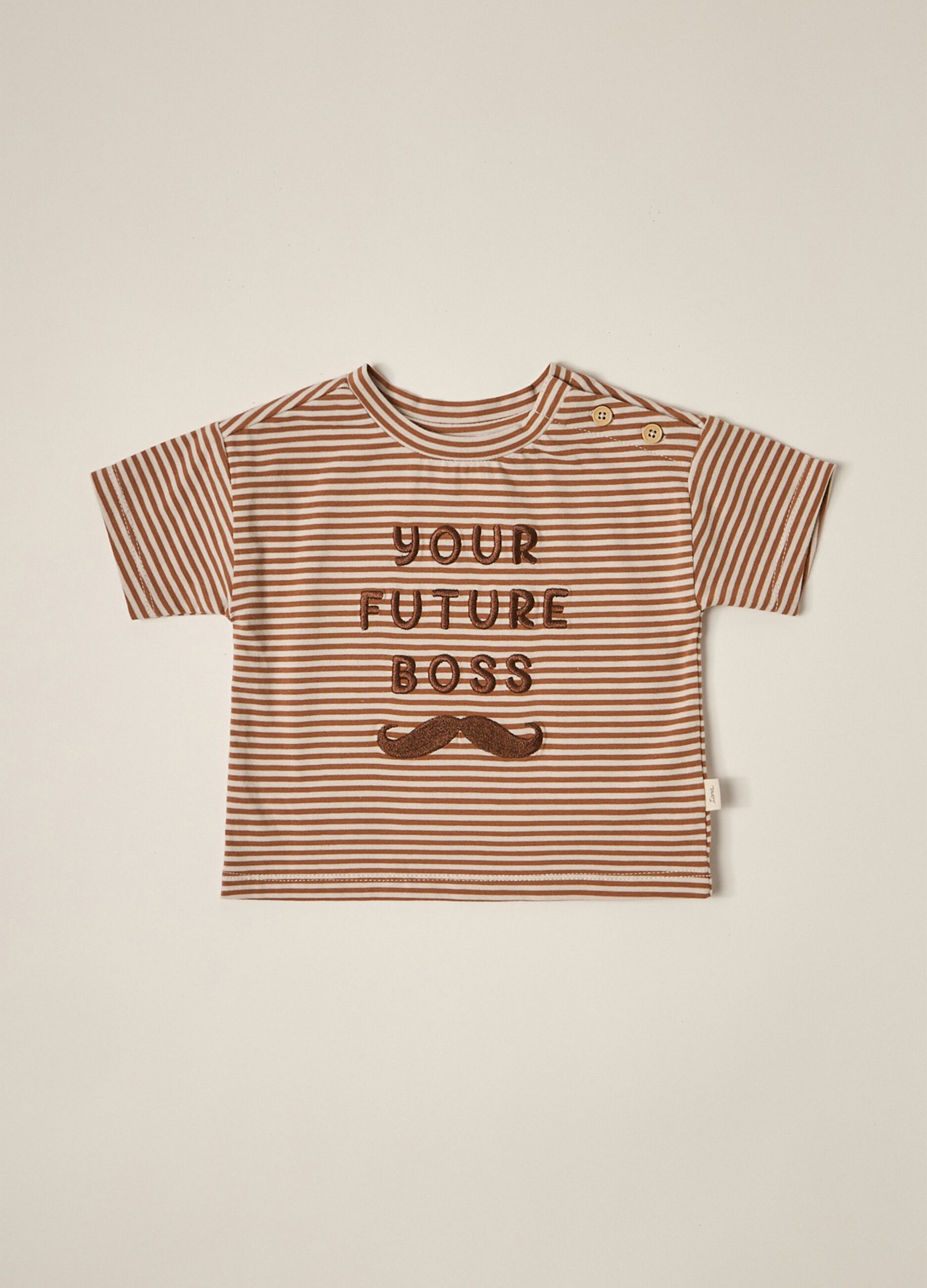 IANA newborn boy T-shirt in stretch cotton