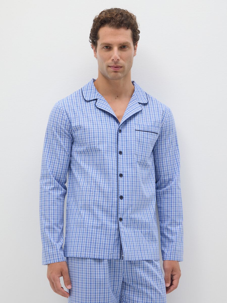 Multicolour pure cotton pyjamas with regular fit_1