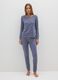 Pure Cotton Blue Striped Pyjama Trousers_0