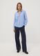 Camicia azzurra in pura viscosa con colletto classico regular fit_1