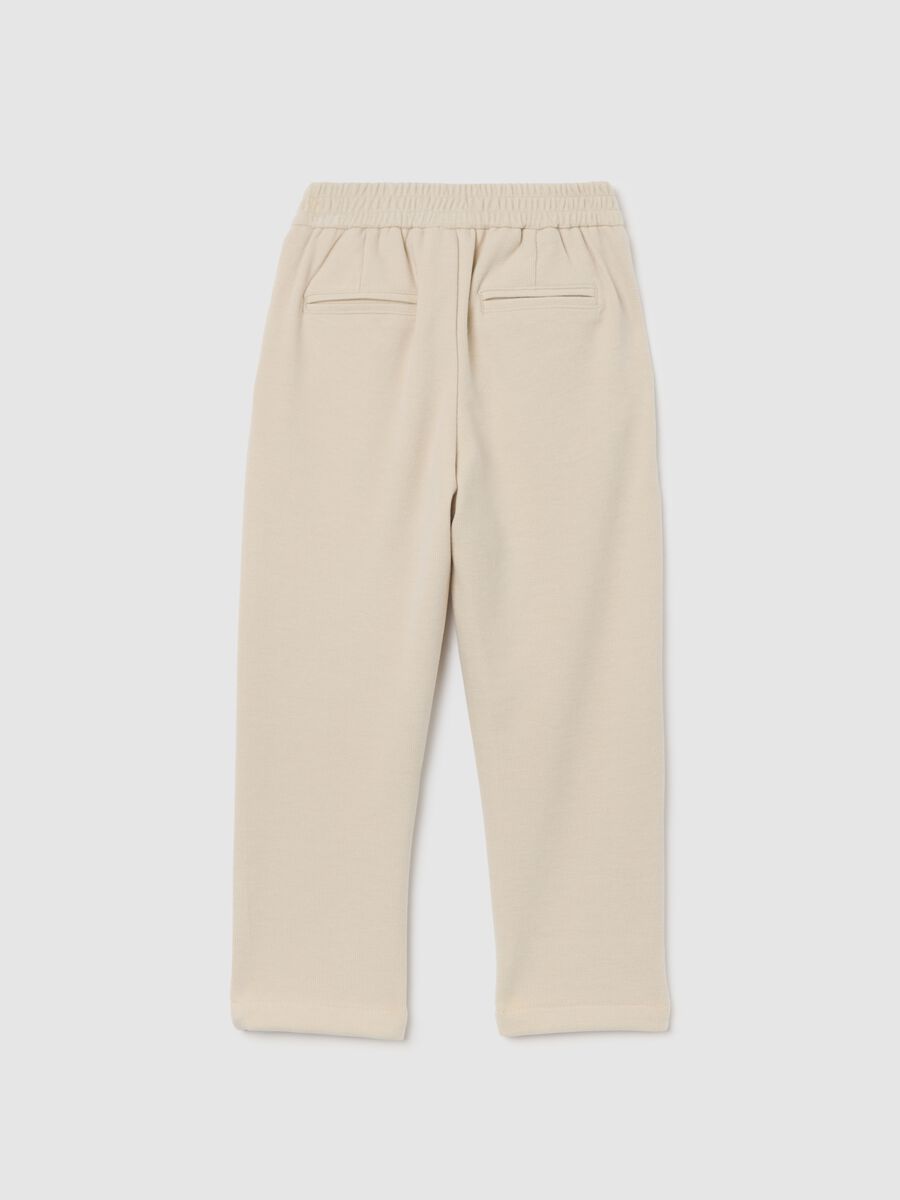 Pantaloni da bambino beige regular fit_1