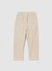 Boys' beige regular fit trousers_1