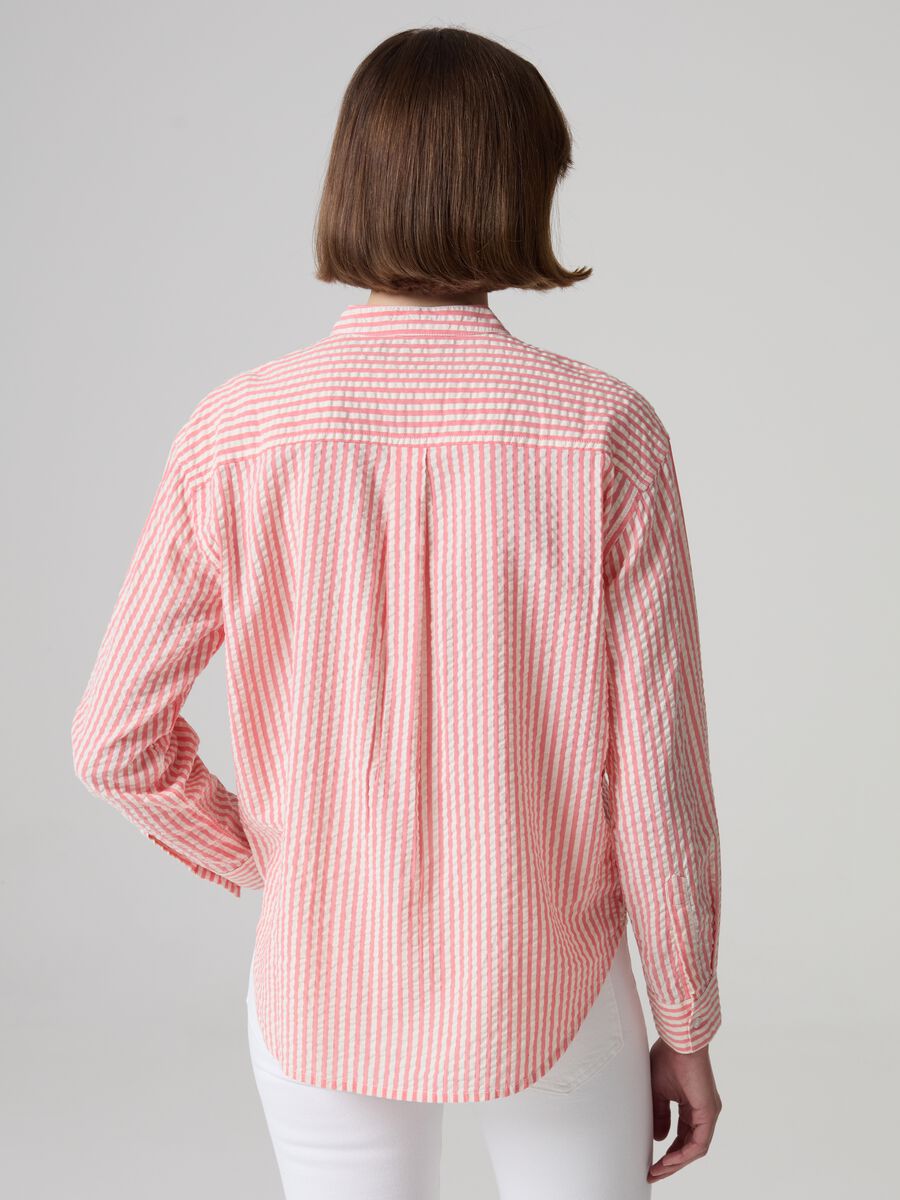 Striped seersucker shirt_2