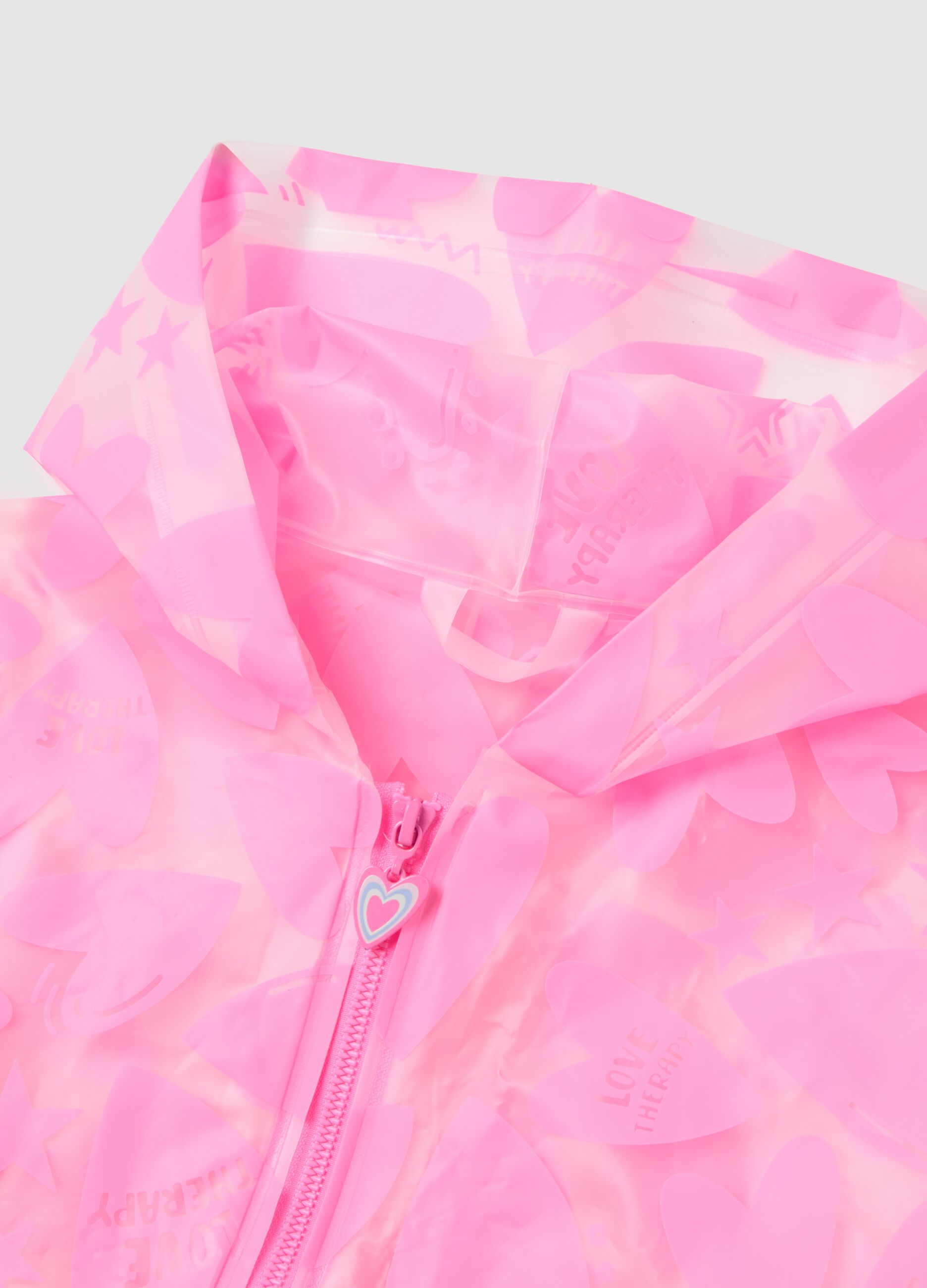 Pink poncho for girls