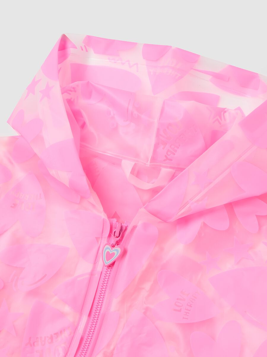 Pink poncho for girls_2
