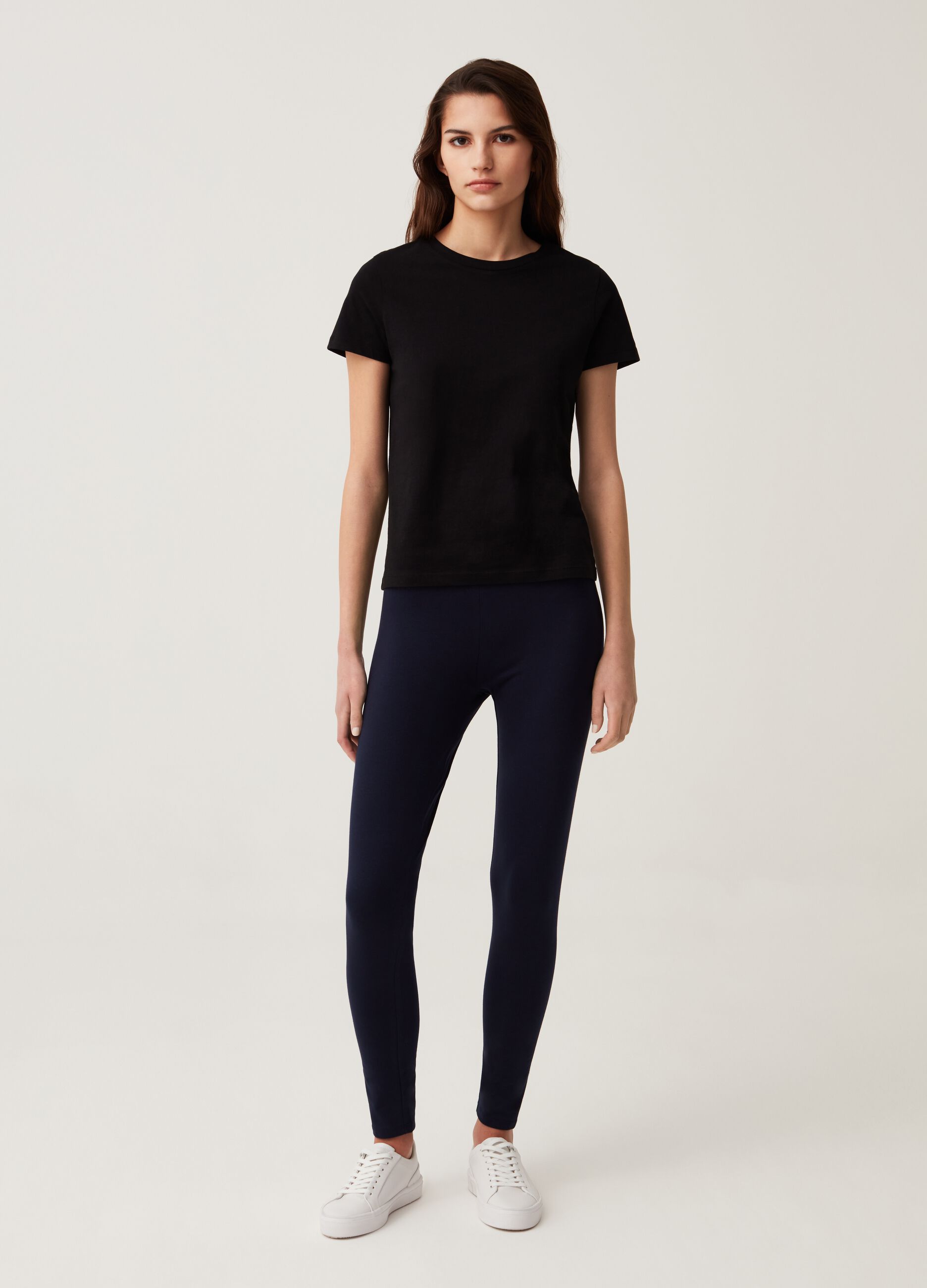 Leggings Fitness in cotone stretch_0