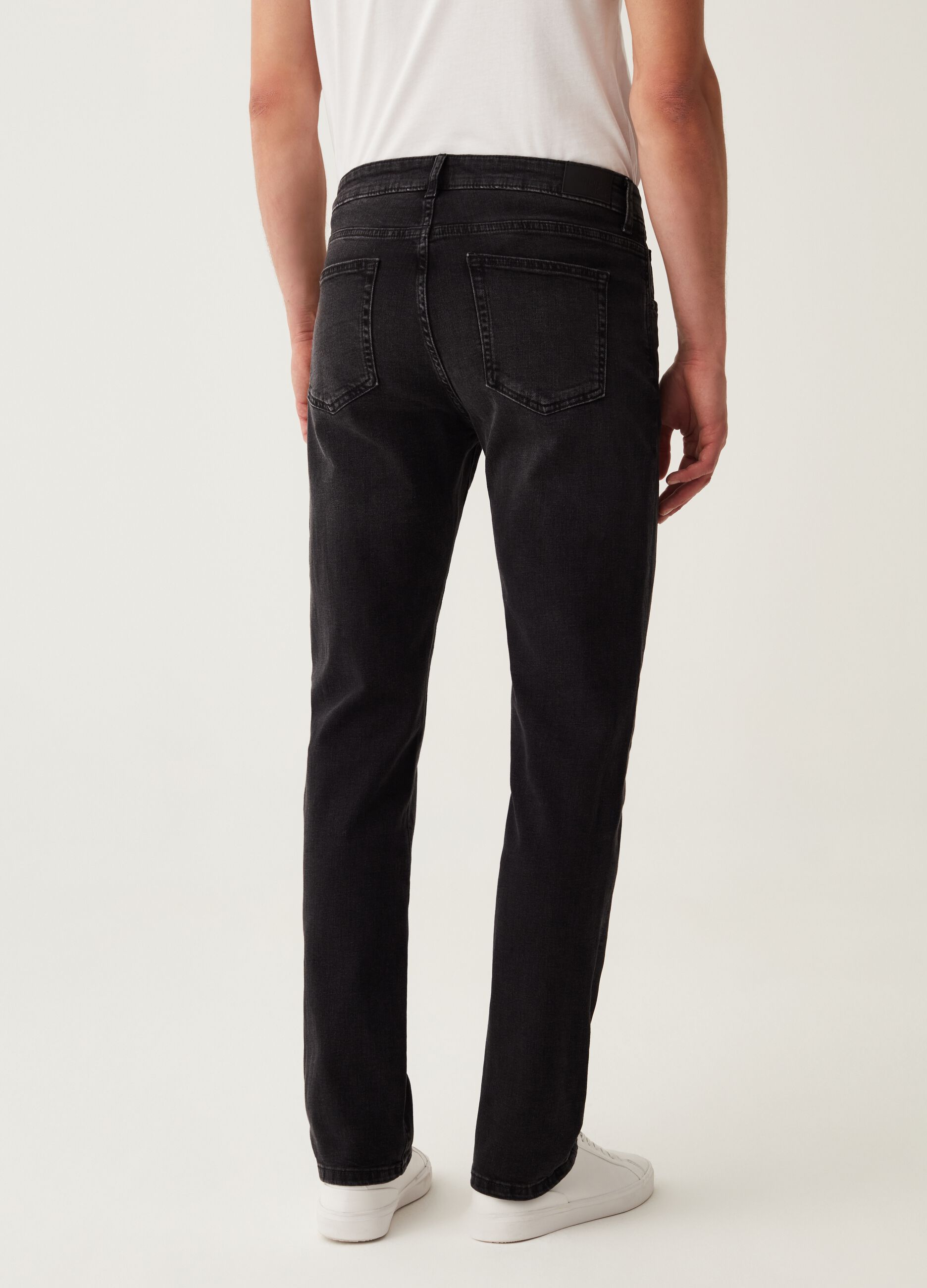 Jeans regular fit in cotone cross hatch_2