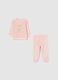 Baby pink pyjamas with teddy bear print, regular fit_0