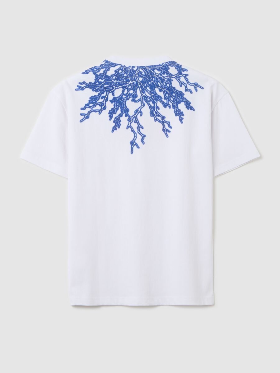 Cotton T-shirt with "Crush" lightning print_4