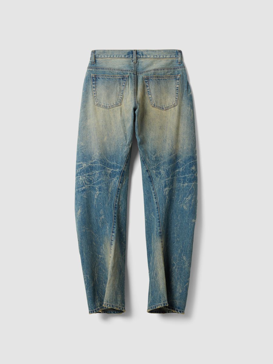 Light blue pure cotton loose-fit jeans_1